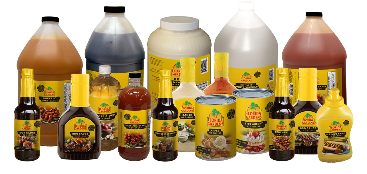 Florida Gardens bottles, jugs and cans